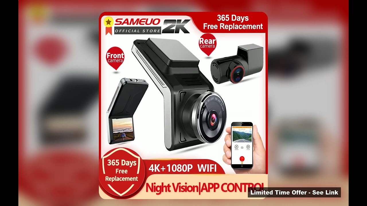 Best Sameuo U2000 Dash Cam Review 2026 4K 2160P Camera Dashcam Auto Video Recorder Night Vision
