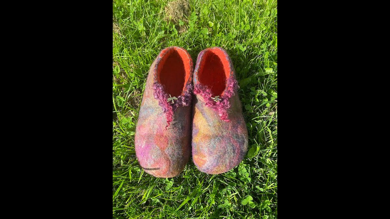 Felt slippers - PART 1 | Herdwick wool- felt making | DIY House shoes -Super easy craft -Beginners