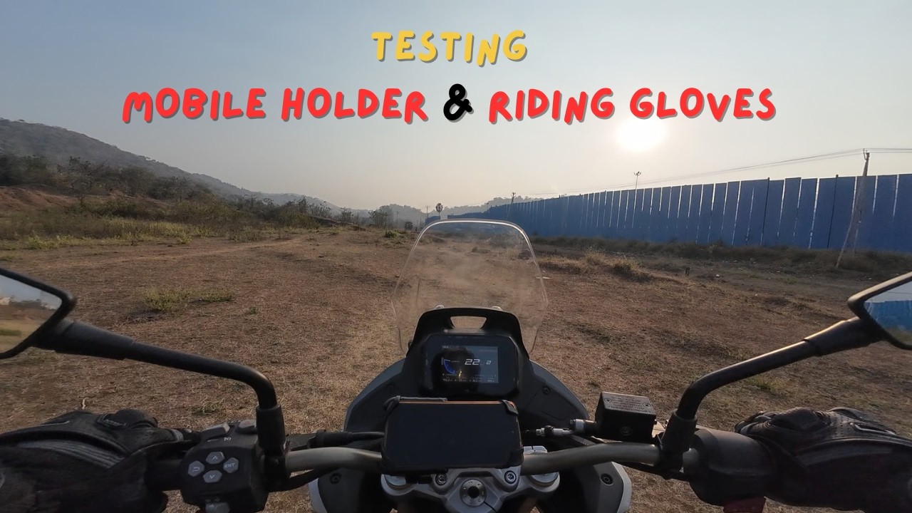 TESTING NEW MOBILE HOLDER & RIDING GLOVES | APACHE RTX 300 | GOA KI TAIYARI