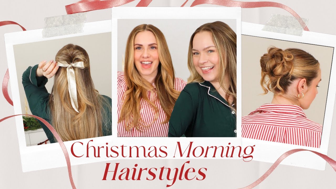 Quick Christmas Morning Hairstyles | Just Rolled Out of Bed Hair