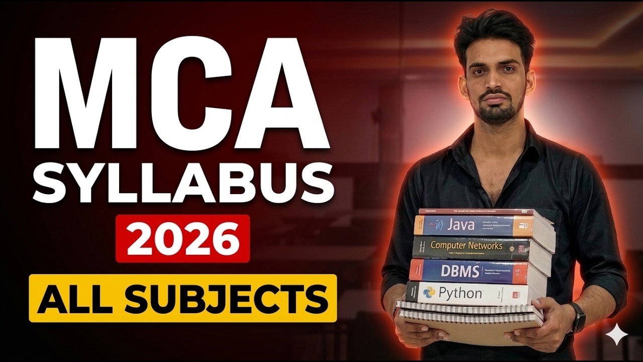 MCA Syllabus 2026 | MCA 1st Semester Subjects Explained