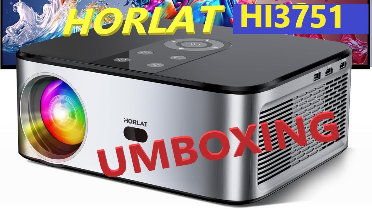 UMBOXING PROYECTOR HORLAT T03  EXCELENTE !!