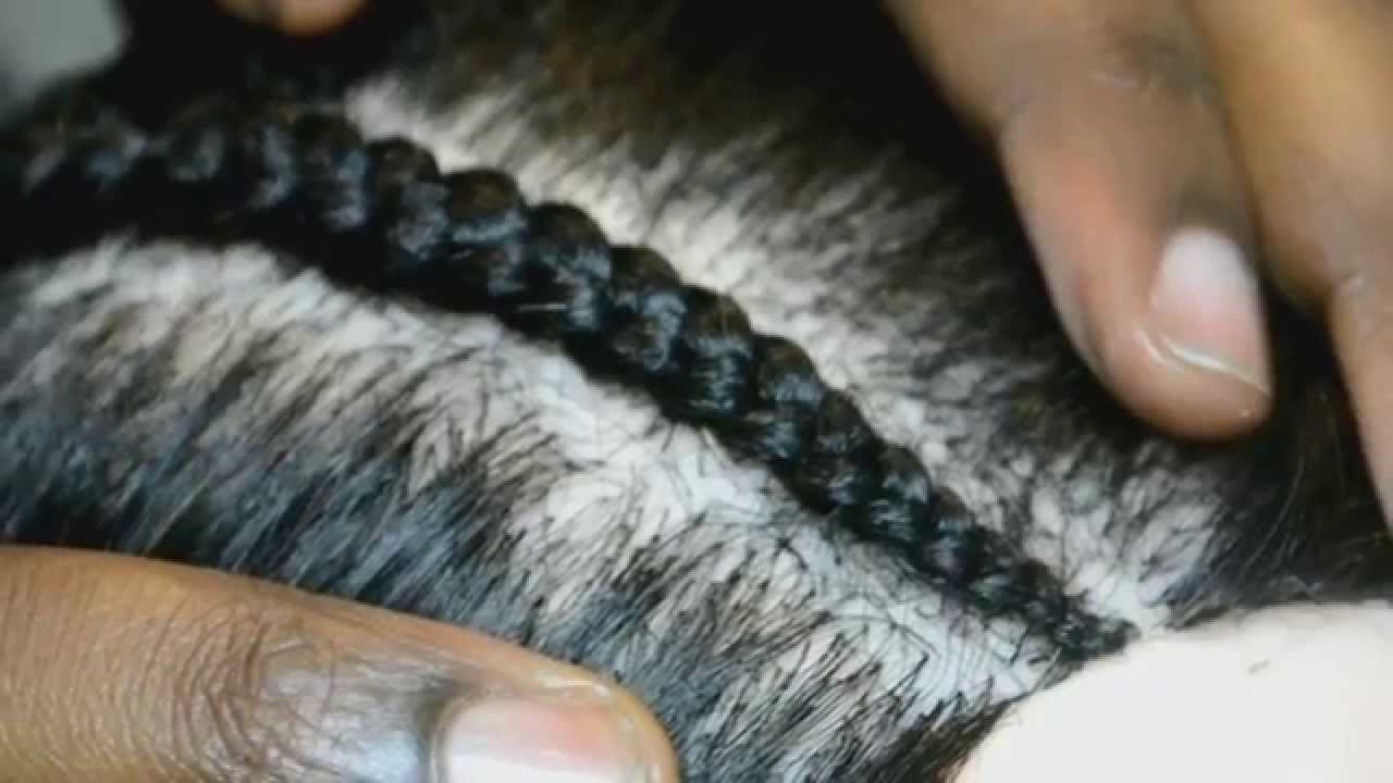 How to Cornrow using Ghana Braid technique for graduated effect