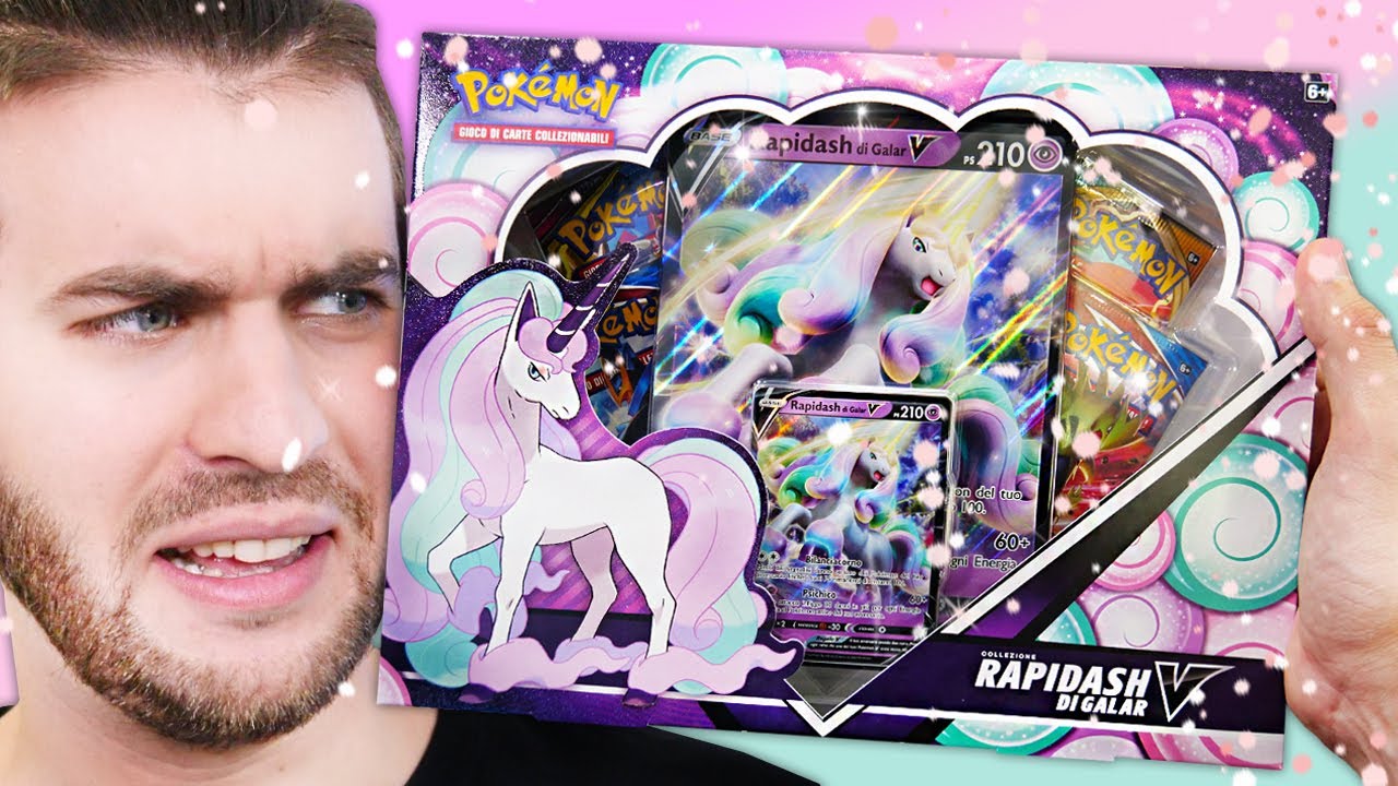 *HO LA FACCIA PIENA DI BRILLANTINI!* APRO LA COLLEZIONE DI RAPIDASH DI GALAR-V! - Pokémon TCG