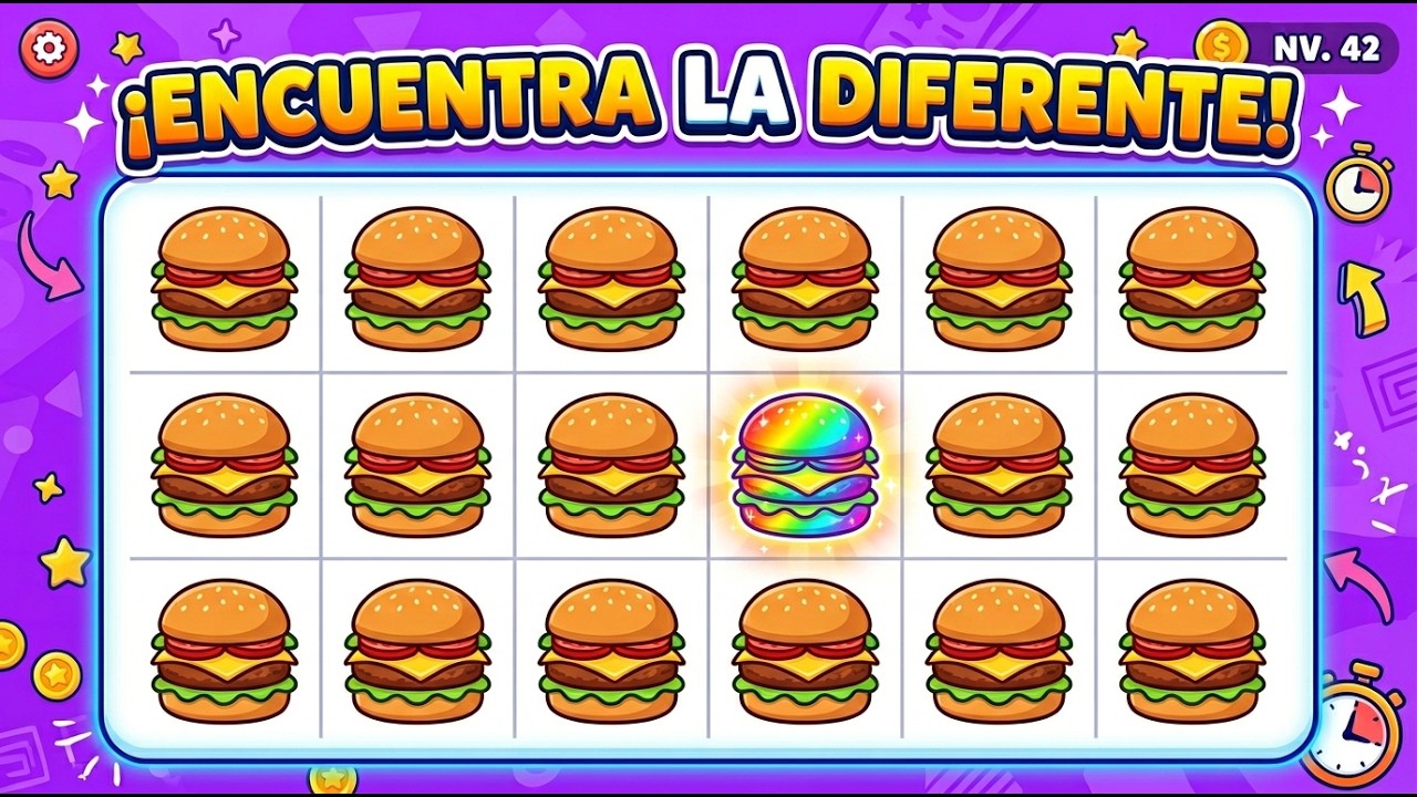 🍔 SOLO UN GENIO de la COMIDA RÁPIDA puede encontrar el diferente 🕵️‍♂️ (Nivel Dios)