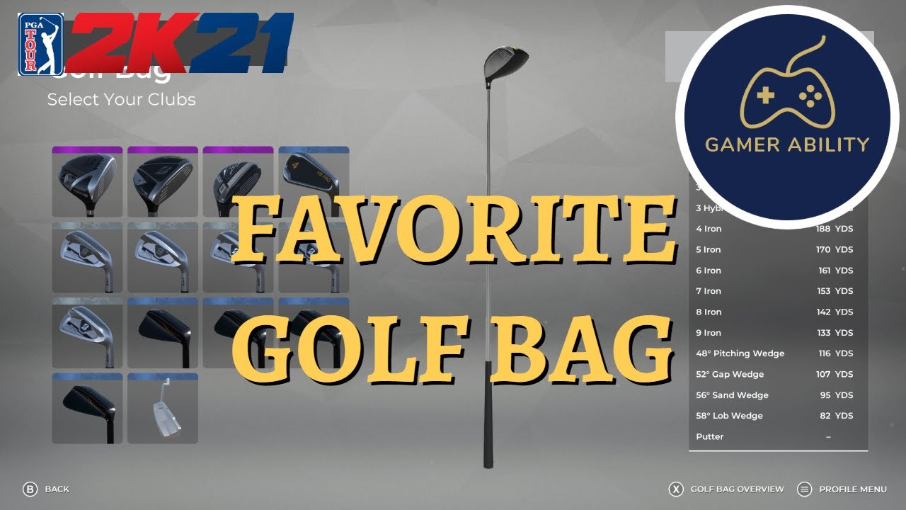 PGA TOUR 2K21 Gameplay Tutorial | Favorite Golf Bag