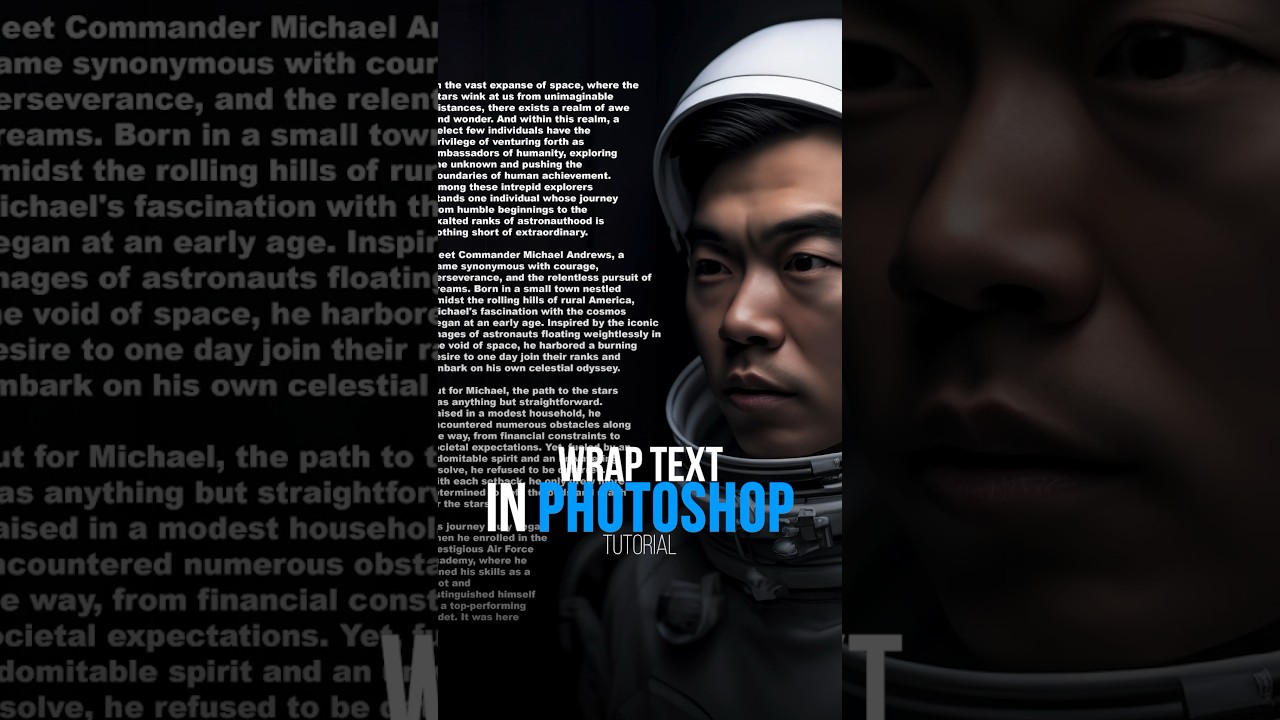 Wrap Text Around Image in Photoshop Tutorial