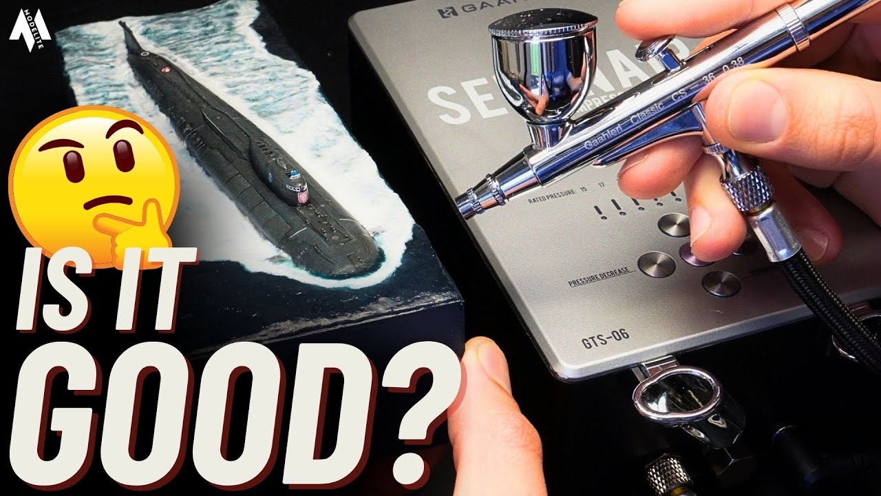 BEST Mini Airbrush Compressor? -  Gaahleri GTS-06 Test & Review