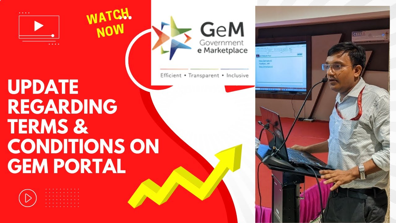 GeM Portal Terms & Conditions Update#catalogue #gem #government #contractors #bidding
