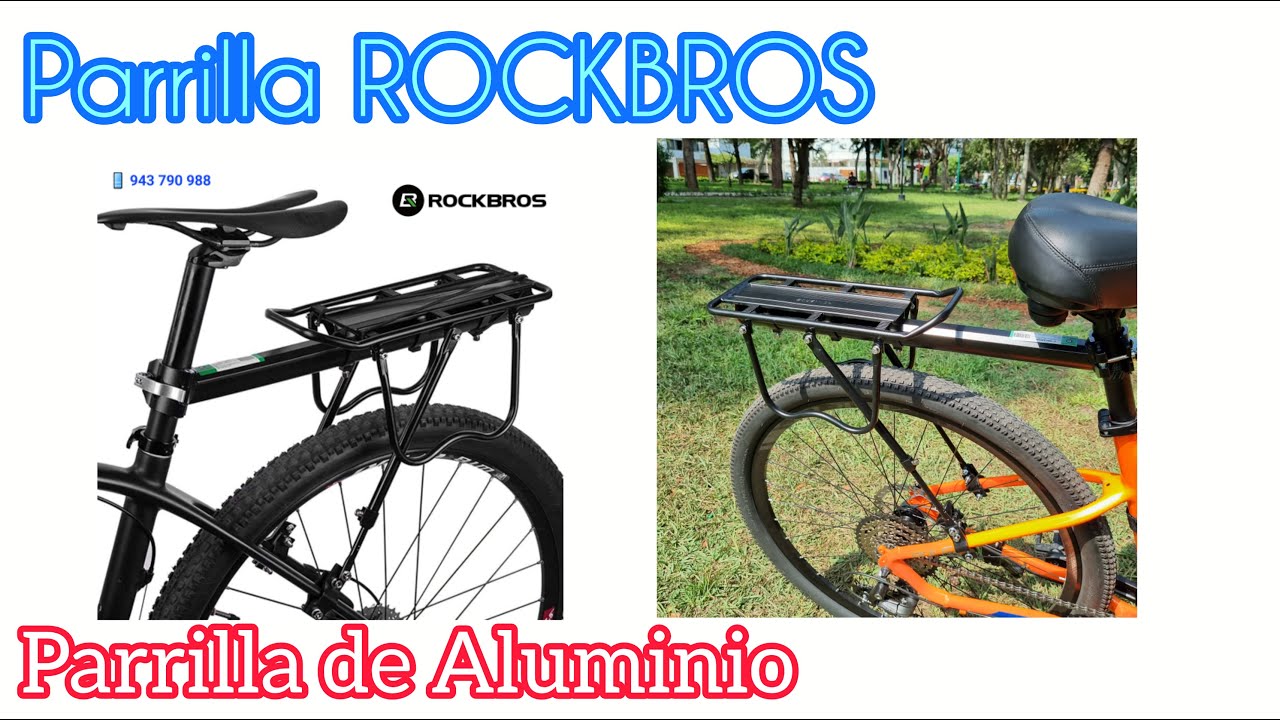 Parrilla Rockbros de Aluminio - parrilla para Ciclo Turismo - Instalación y armado