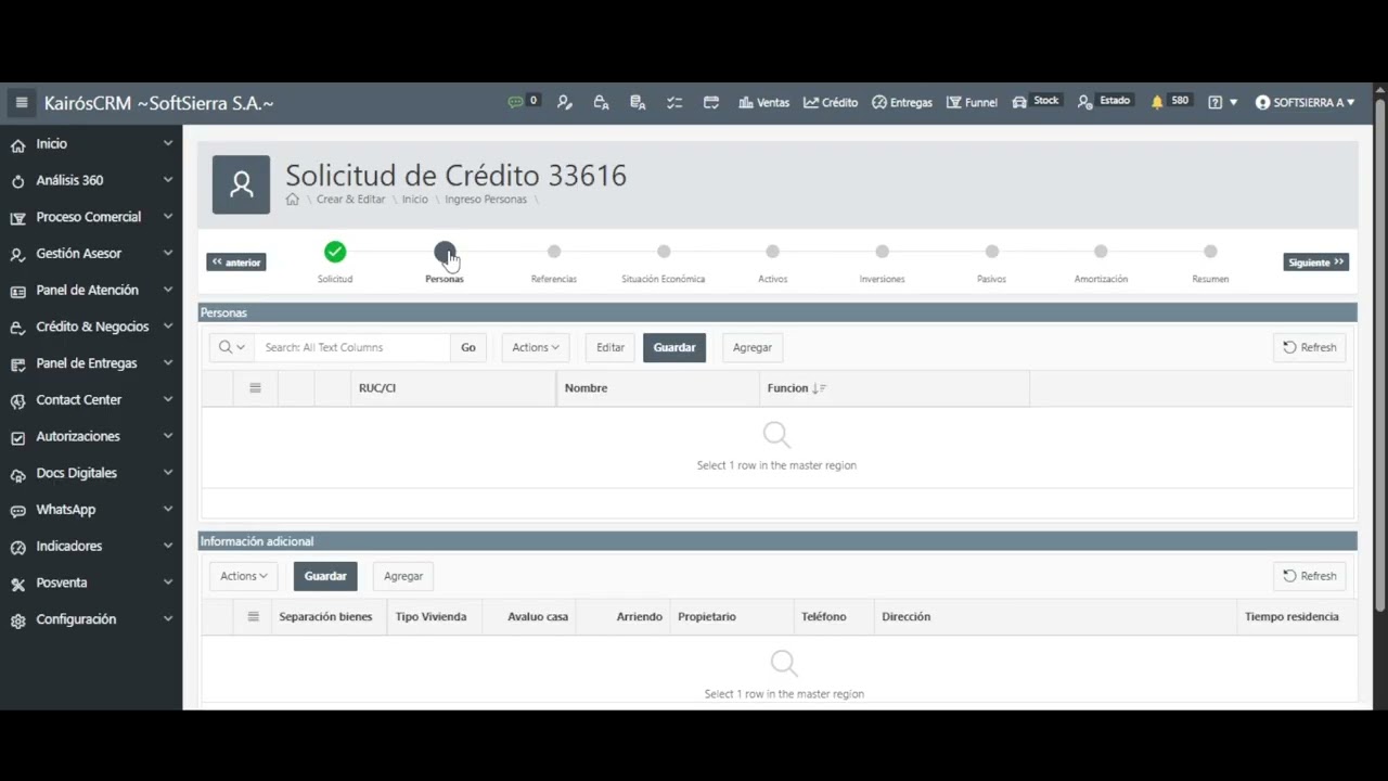 9.  Introducción a la Solicitud de Crédito