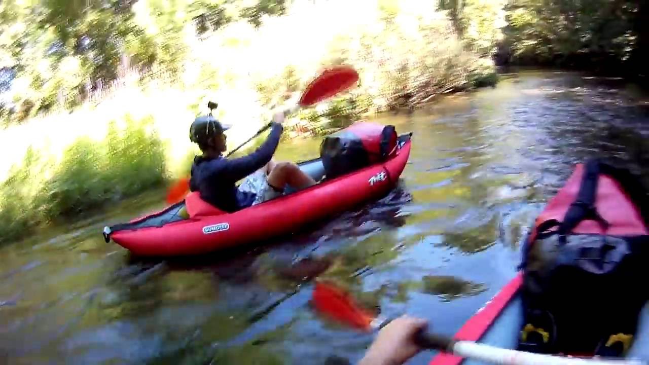 Test du kayak gonflable Twist 1 de Gumotex : lac et rivière