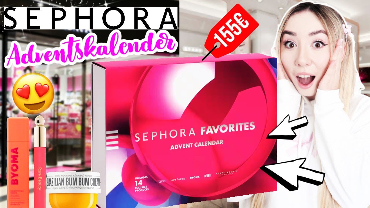 teuerster Adventskalender von Sephora 2024 auspacken (virale tiktok skin und selfcare Produkte ?)
