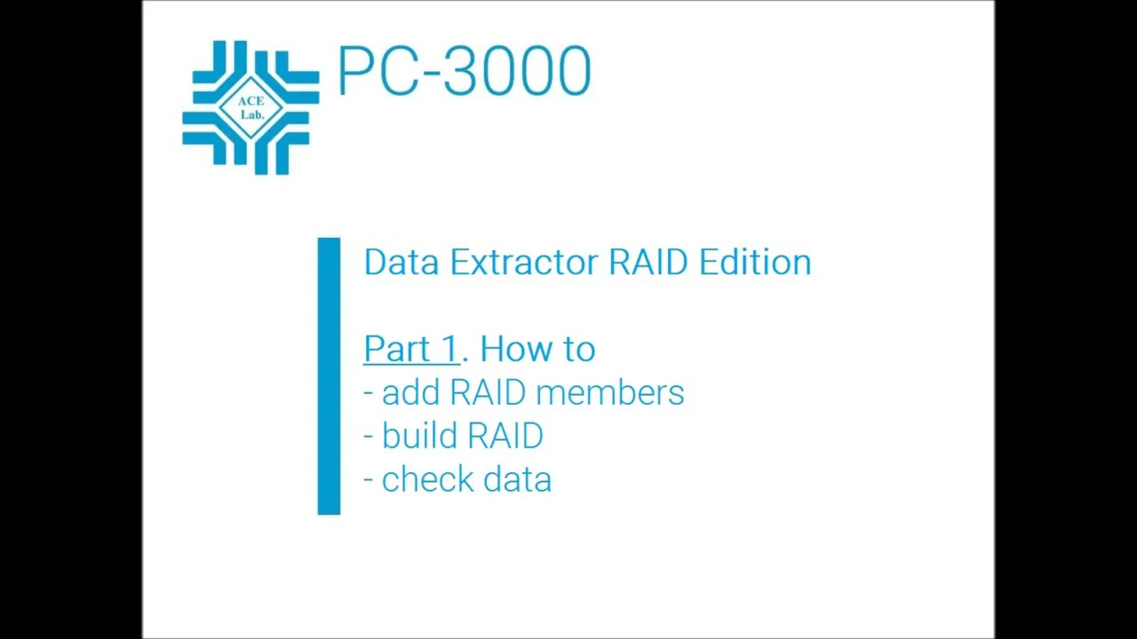 Data Extractor RAID Edition - First Steps  (Part 1)