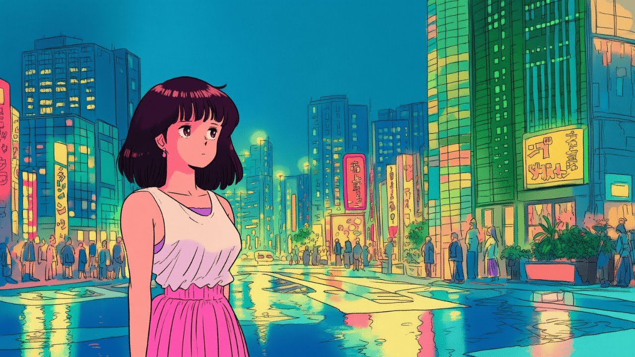 Midnight Drive City Pop — Calm Neon Nights for Work & Relax