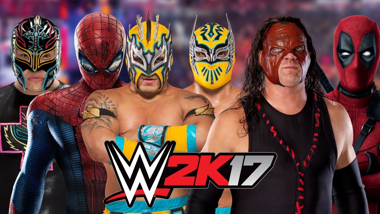 Rey Mysterio vs SpiderMan vs Kalisto vs Sin Cara vs Kane vs Deadpool    BATTLE ROYAL