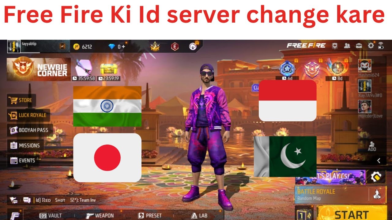 Free Fire Me Dusre Server Ki Id Kaise Banaye|free fire advance server