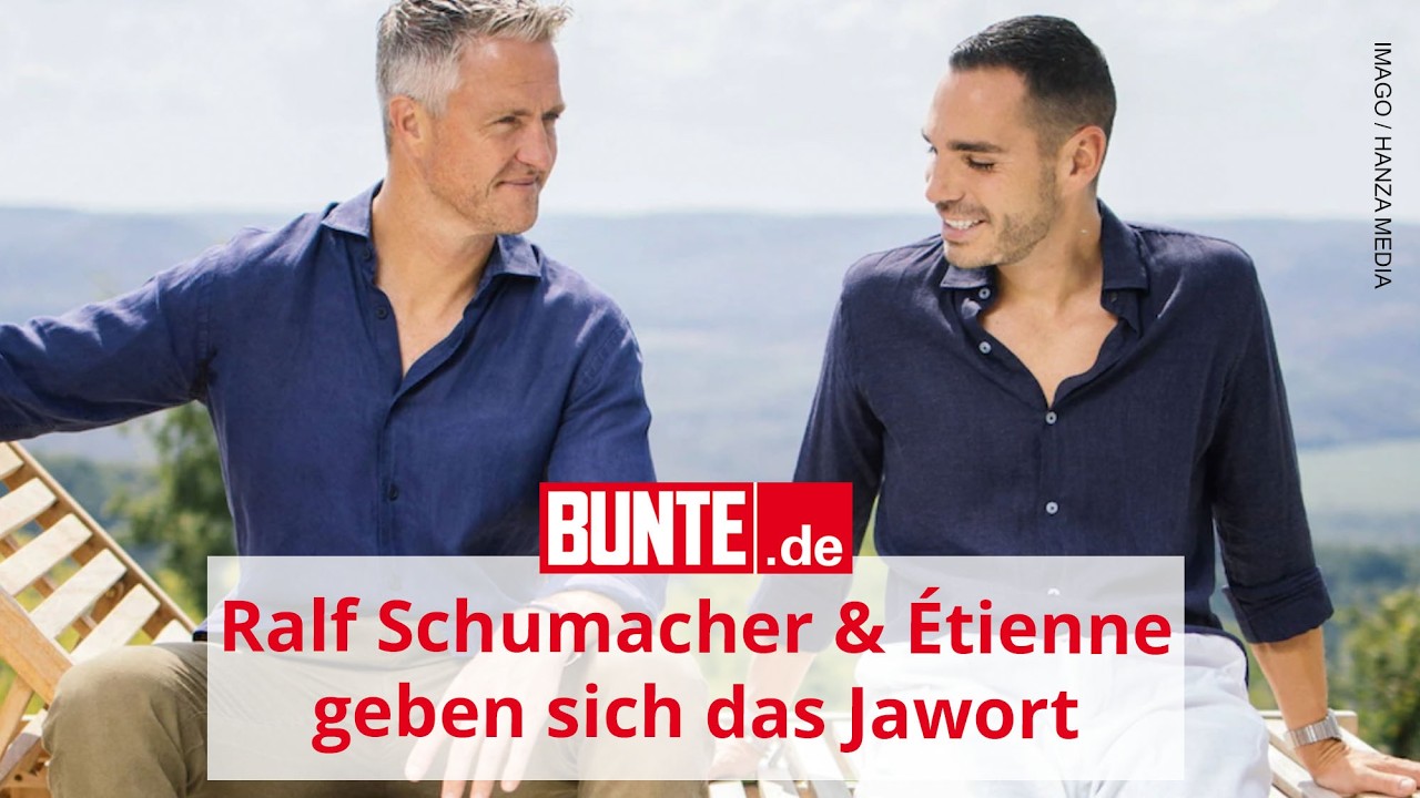 Ralf Schumacher und &Eacute;tienne geben sich das Jawort &ndash; Ex Cora gratuliert