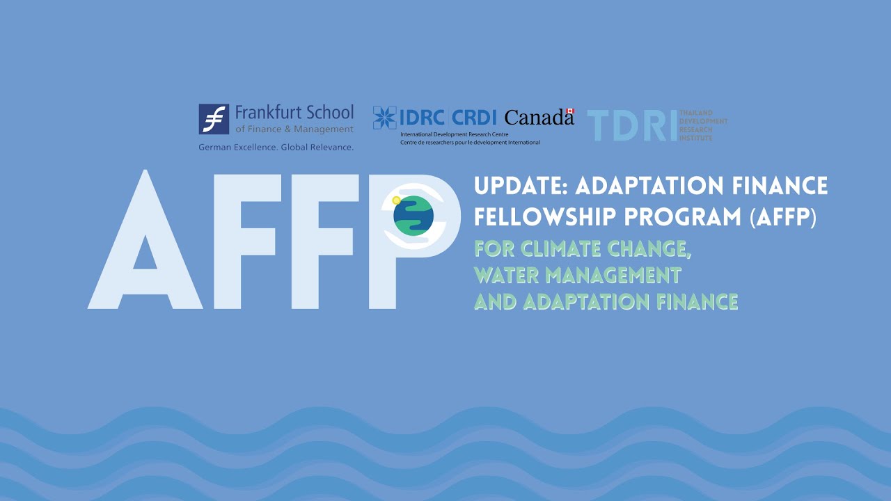 ADAPTATION FINANCE: LINKING RESEARCH, POLICY AND BUSINESS