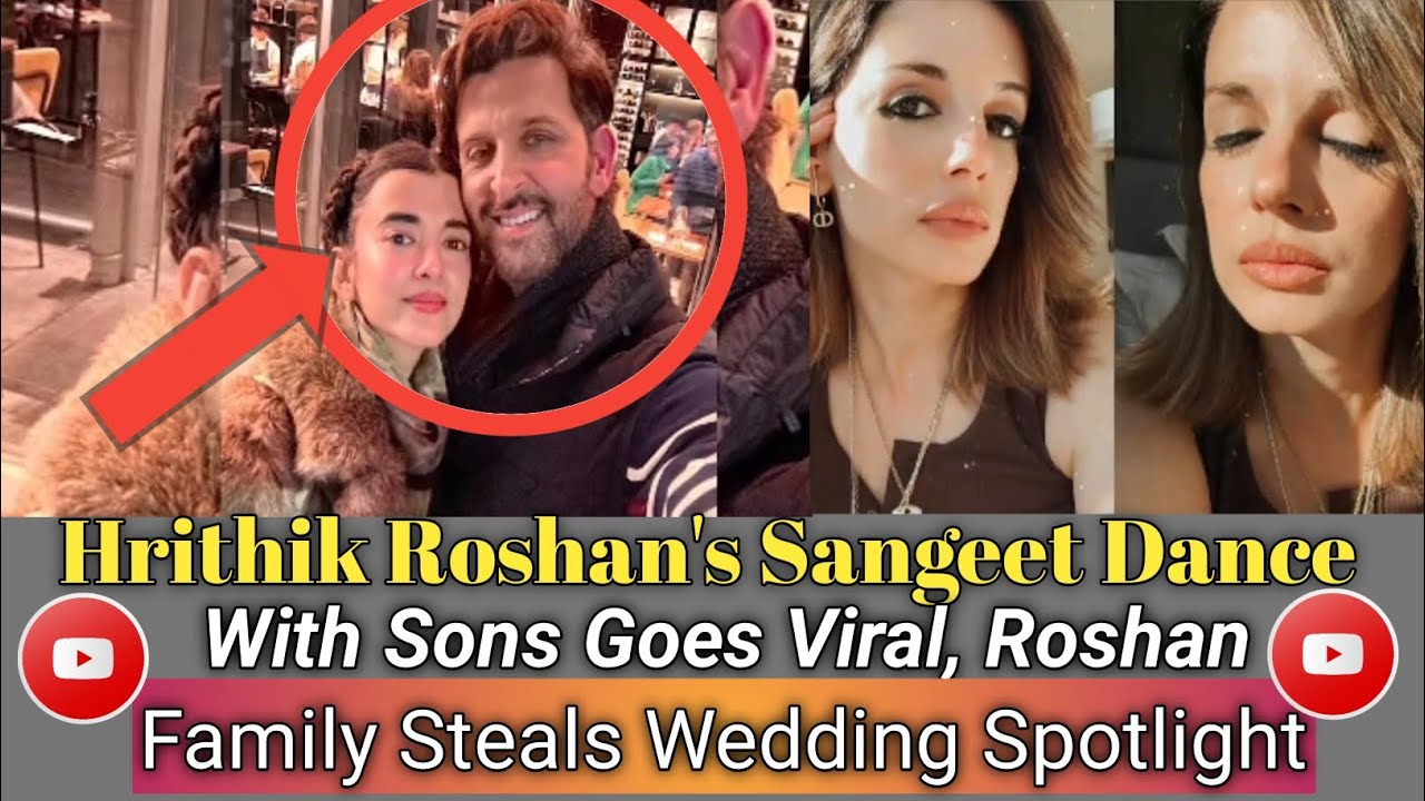 Hrithik Roshan Ne Beton 😃Ke Saath Sangeet Mein Macha Diya Dhoom – Wedding Moment Goes Viral