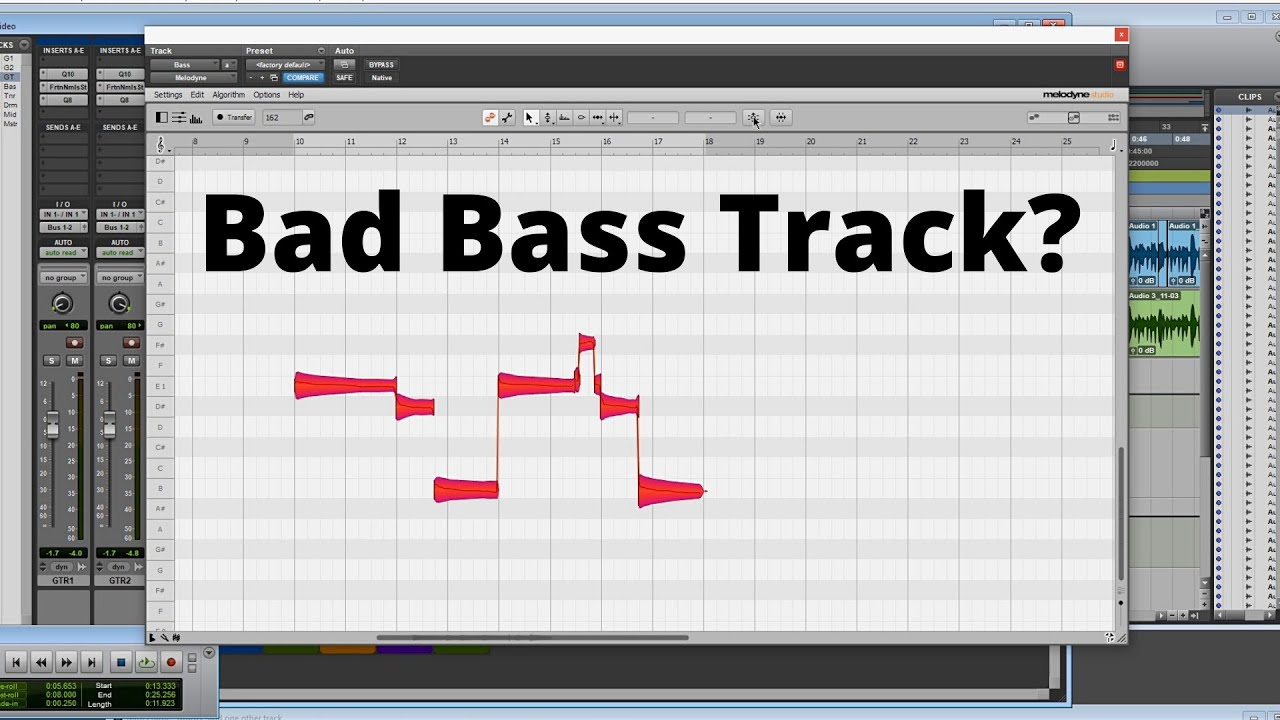 How to Fix an Out of Tune Bass DI with Melodyne 4