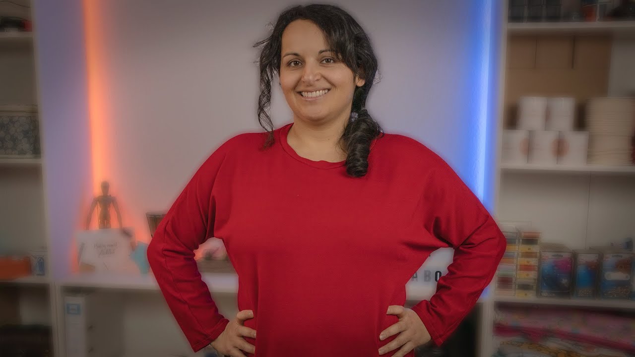 Langarm Shirt mit Fledermausärmeln nähen