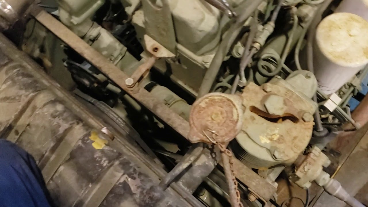 How to tighten M35A2 air compressor belt.