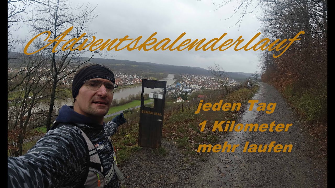 Adventskalenderlauf Türchen 20 21 22 - 24.Tage Laufen - jeden Tag 1 km mehr