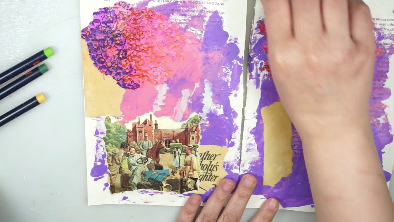 Easy & cheap tip to prevent your art or junk journals pages from sticking together