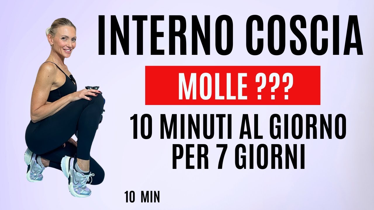Solo 10 Minuti al Giorno per 7 GIORNI per Dire Addio all’Interno Coscia Molle 💖