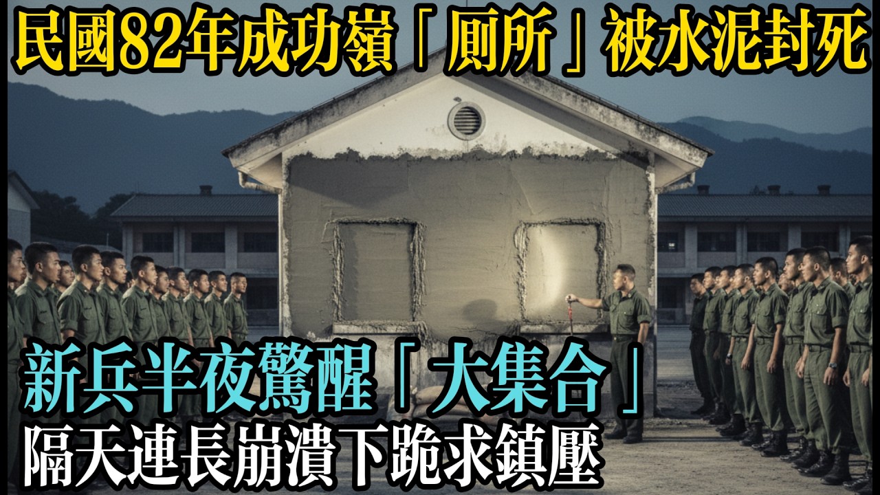 民國82年成功嶺「廁所」被水泥封死！新兵半夜驚醒「大集合」隔天連長崩潰下跪求鎮壓#懸疑