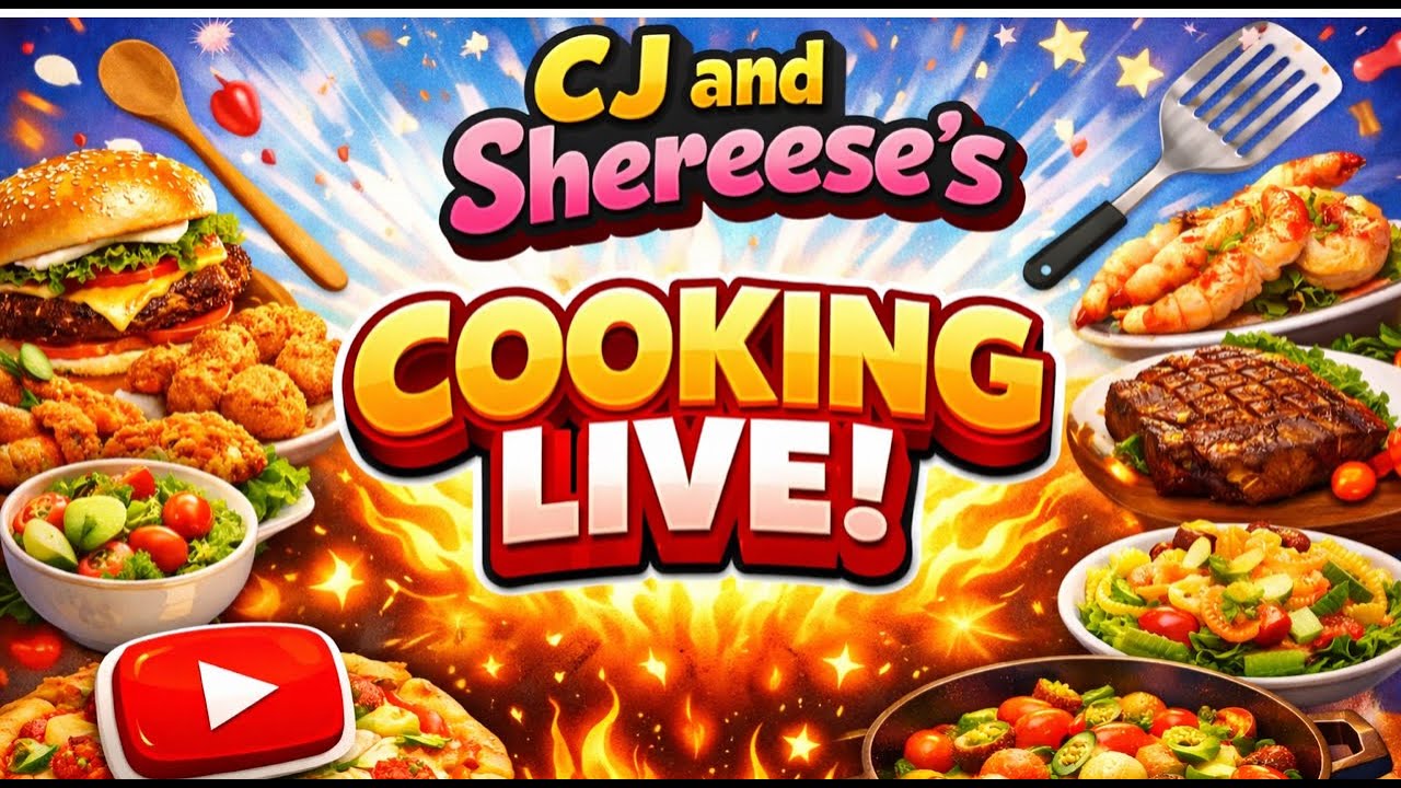 CJ and Shereese cooking live