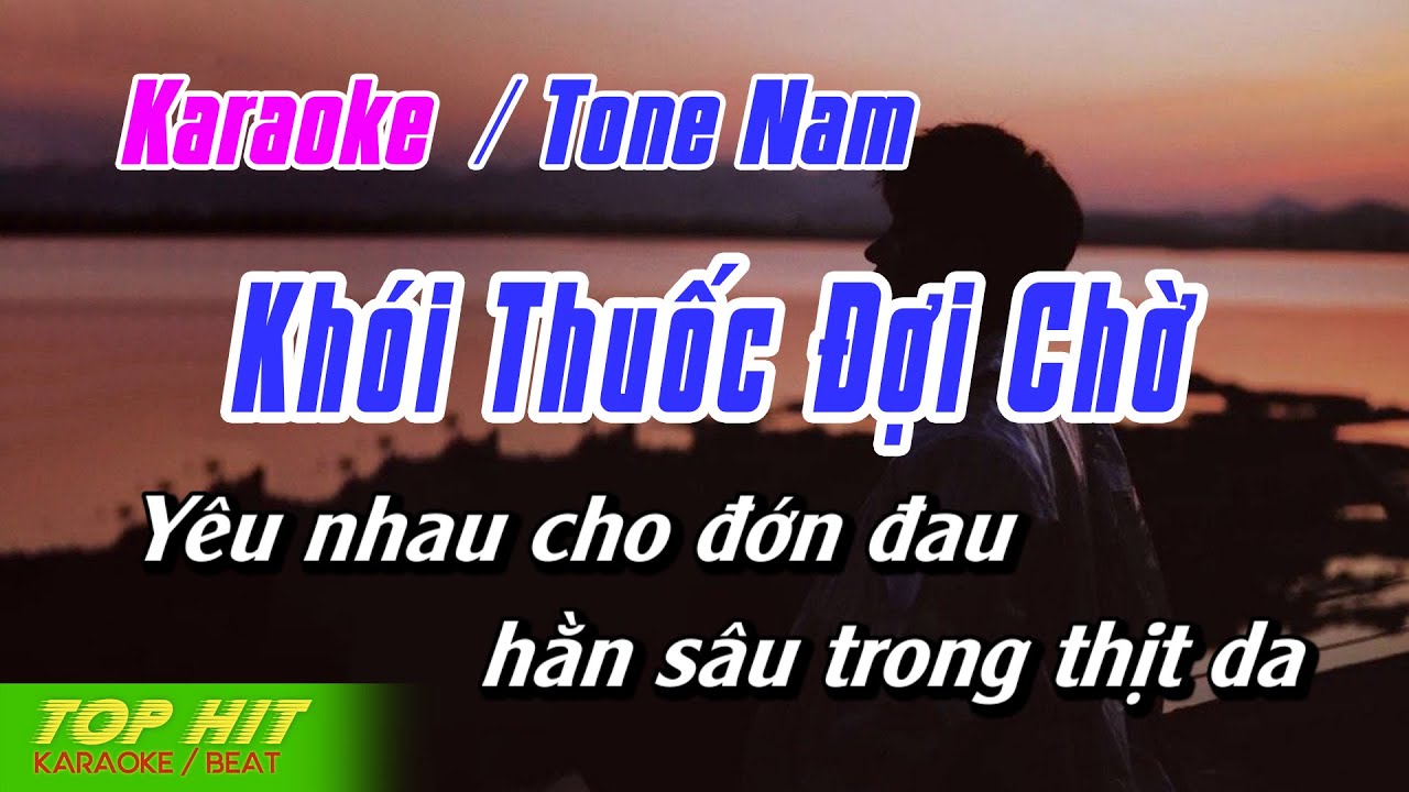 Khói Thuốc Đợi Chờ (Jimmii Nguyễn) Karaoke Tone Nam | Nhạc Sống Phối Mới Chuẩn TOP HIT KARAOKE
