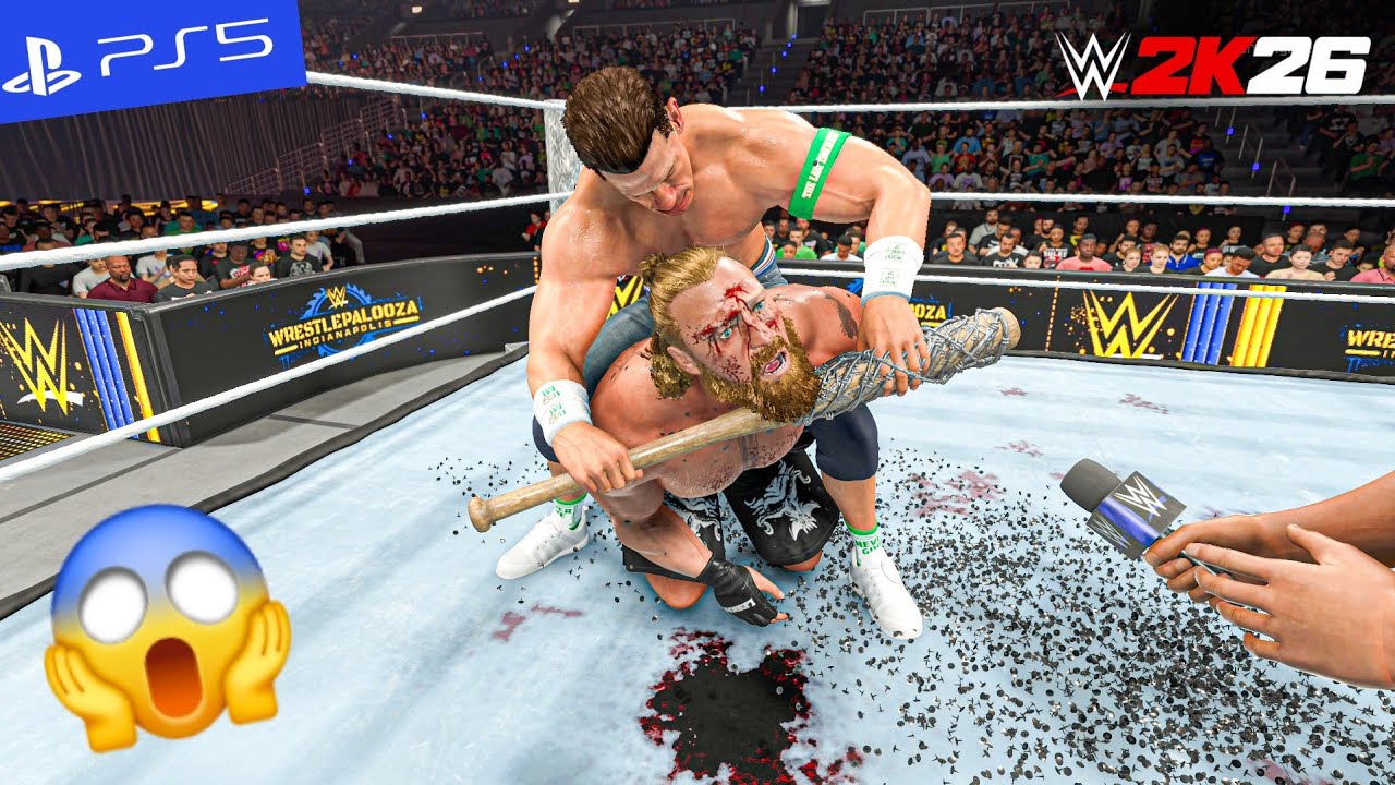 WWE 2K26 - Джон Сина против Брока Леснара - Матч 