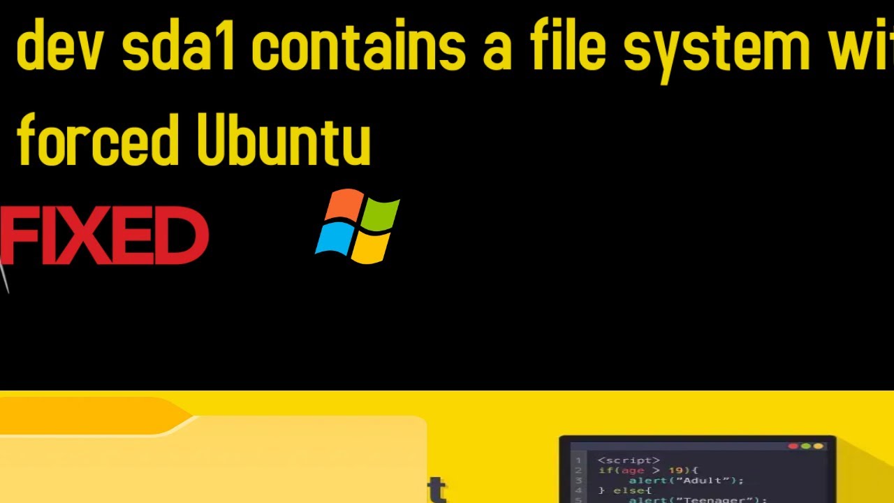 How to fix dev/sda1 contains a file system with errors, check forced Ubuntu
