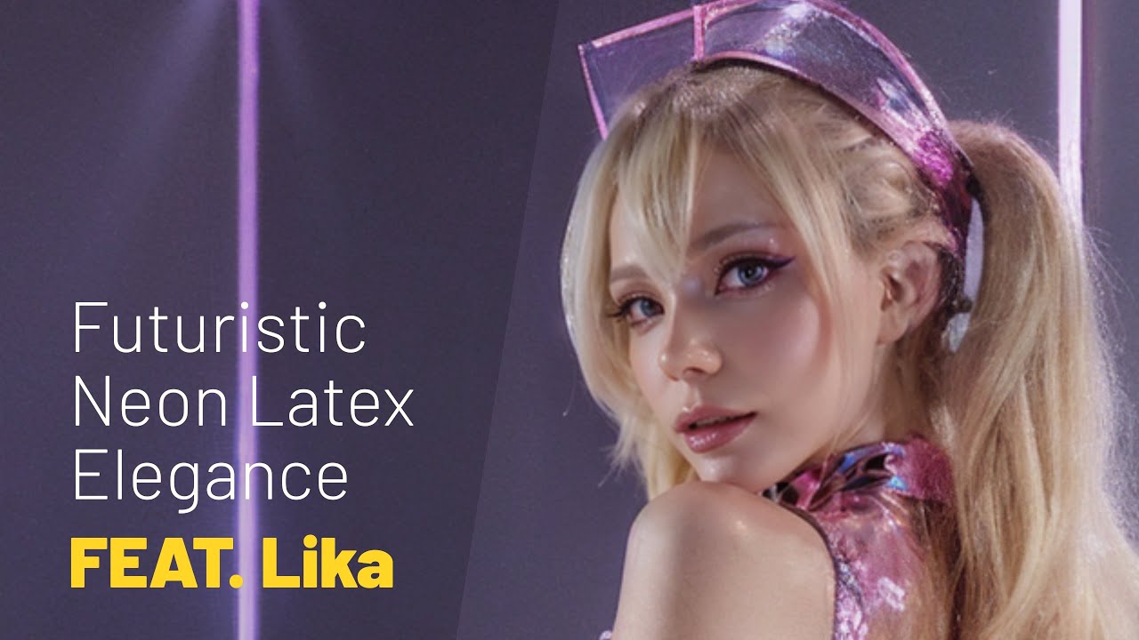 「４K」Futuristic Neon Latex Elegance | Fashion Idea