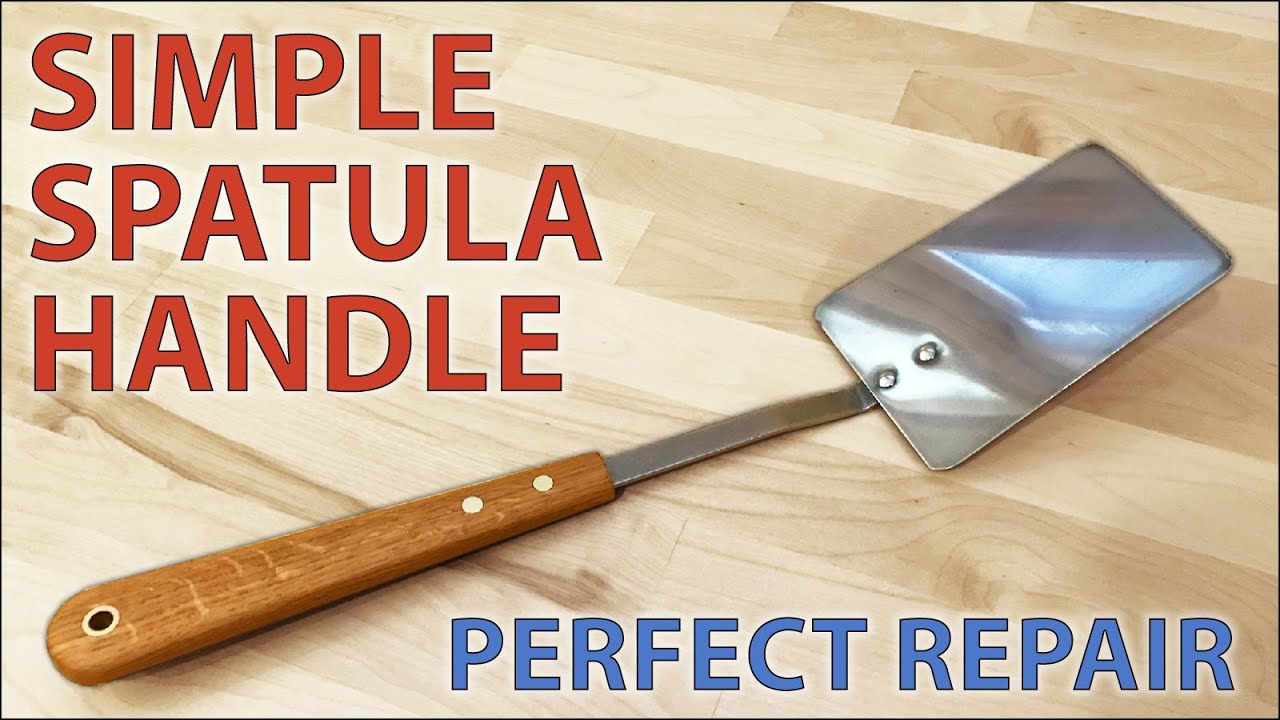 Simple Spatula Handle Repair - Meditative Woodworking - (ASMR)