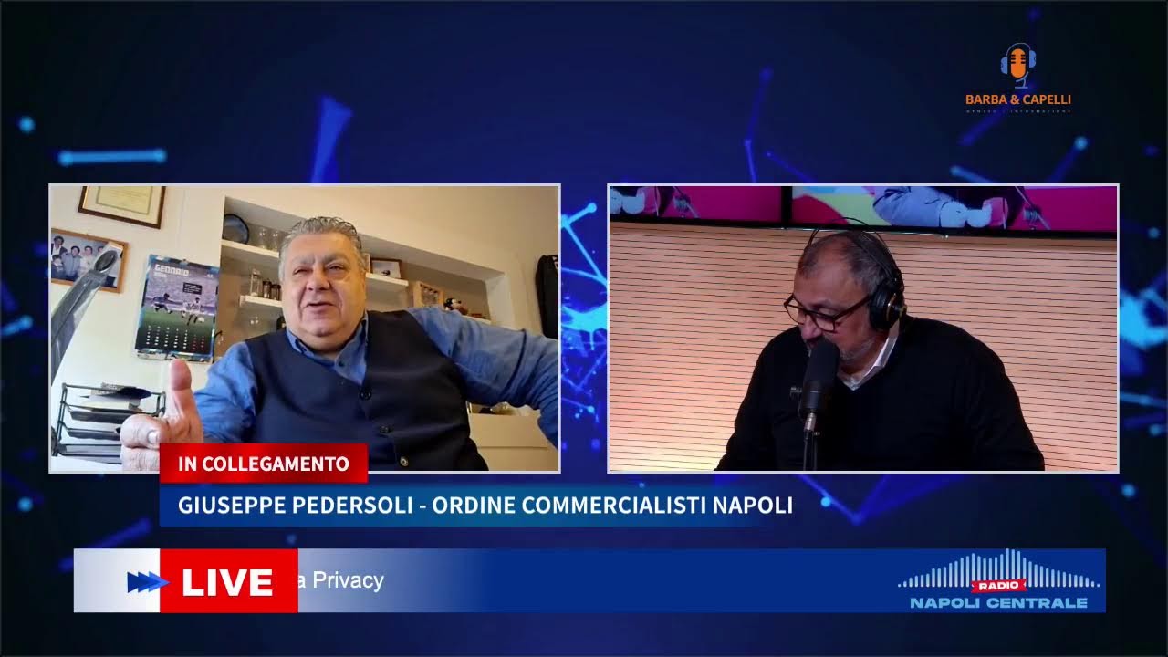 Barba&Capelli, Radio Napoli Centrale e TV Luna con Corrado Gabriele 16/01