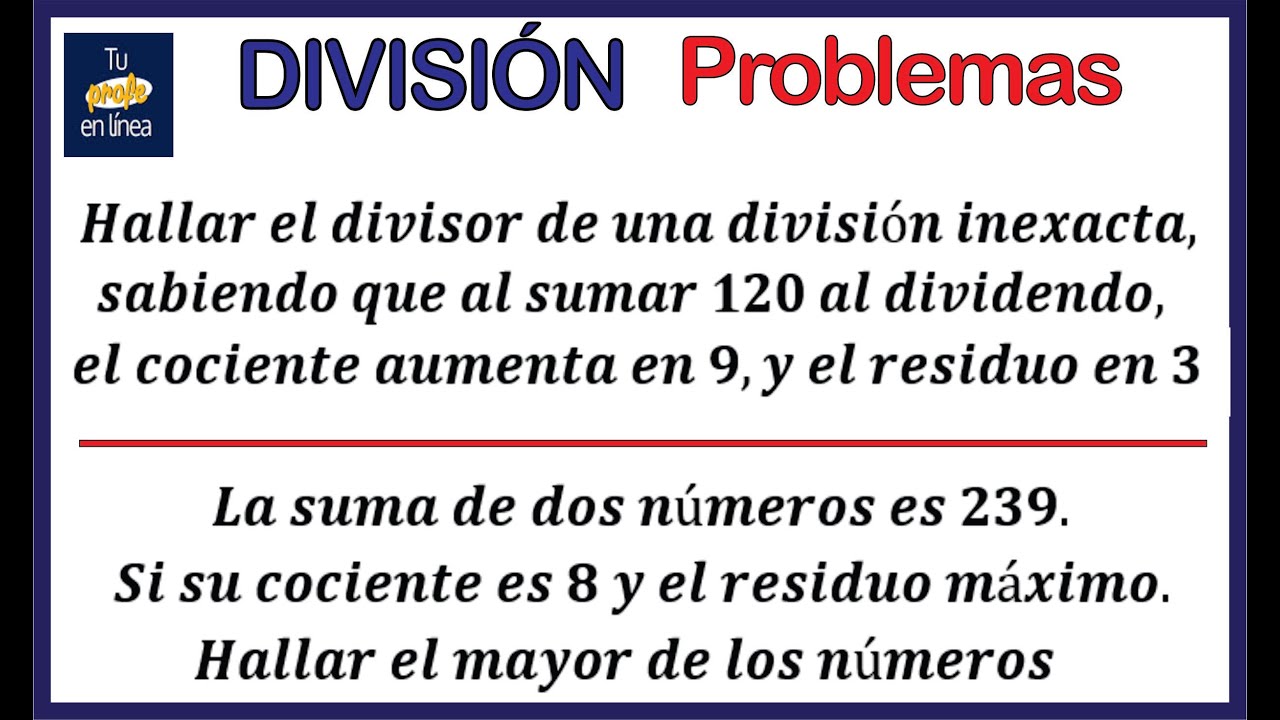 DIVISIÓN 02: Problemas