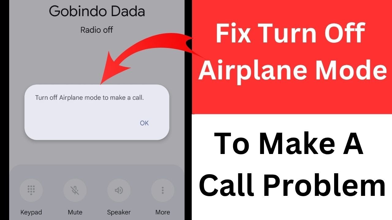 Устранение проблемы с отключением режима полета для совершения звонка