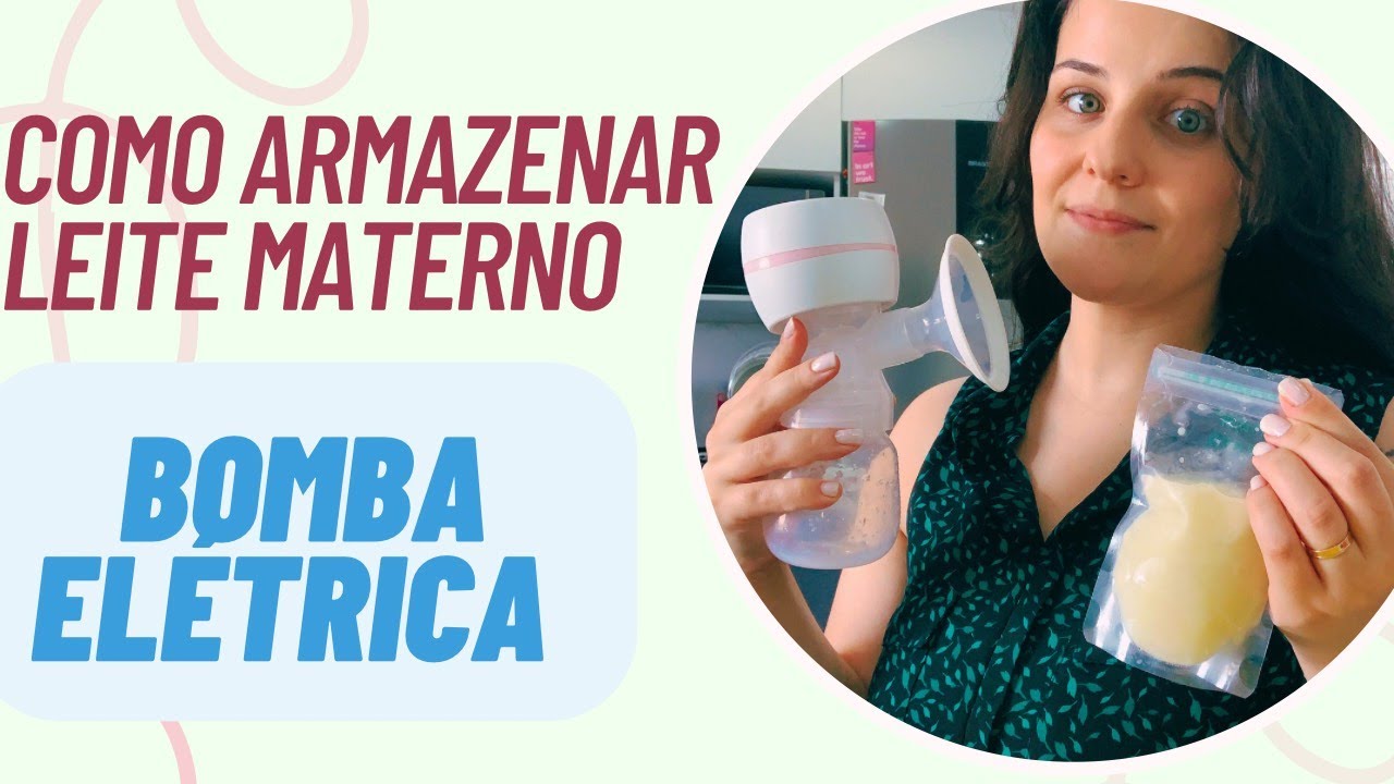 ARMAZENAR LEITE MATERNO | BOMBA DE TIRAR LEITE ELÉTRICA SHOPEE
