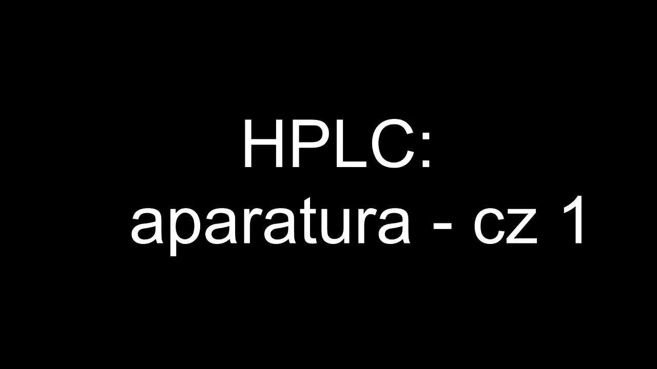 wykład nr 12 - HPLC: aparatura cz 1