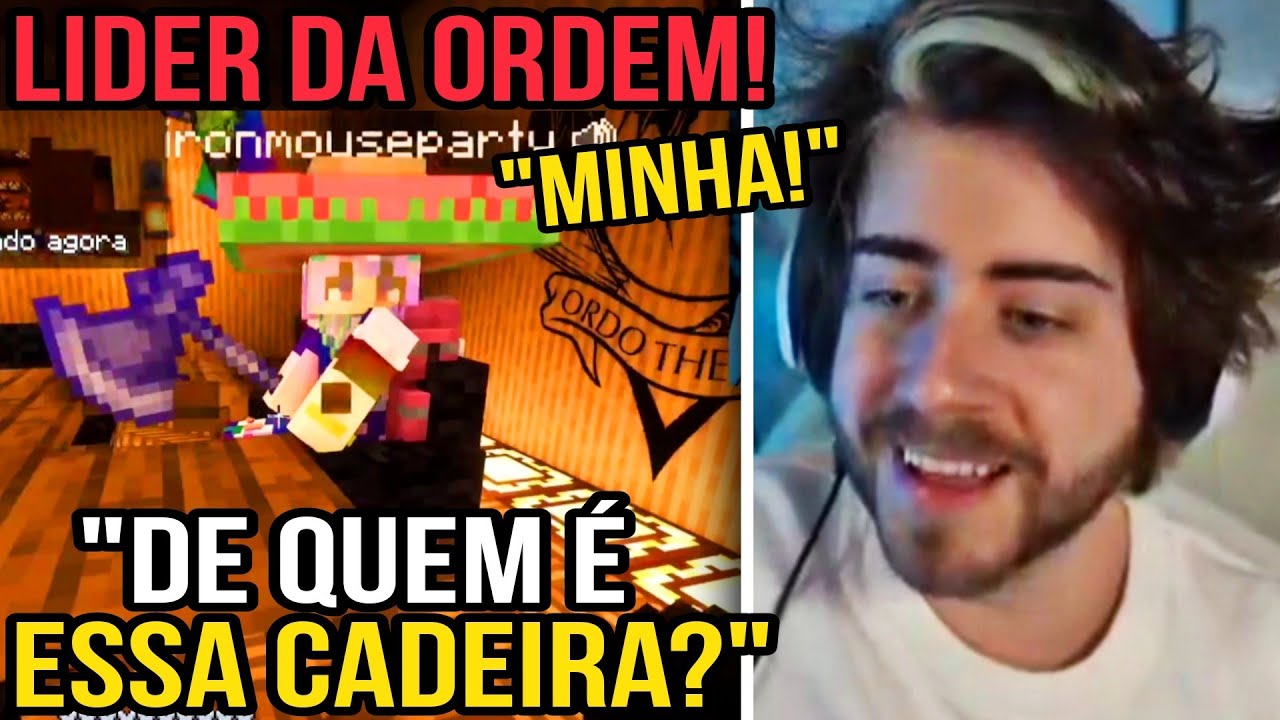 A MOUSE ROUBAND0 A CADEIRA DO CELLBIT KKKK | MINECRAFT QSMP