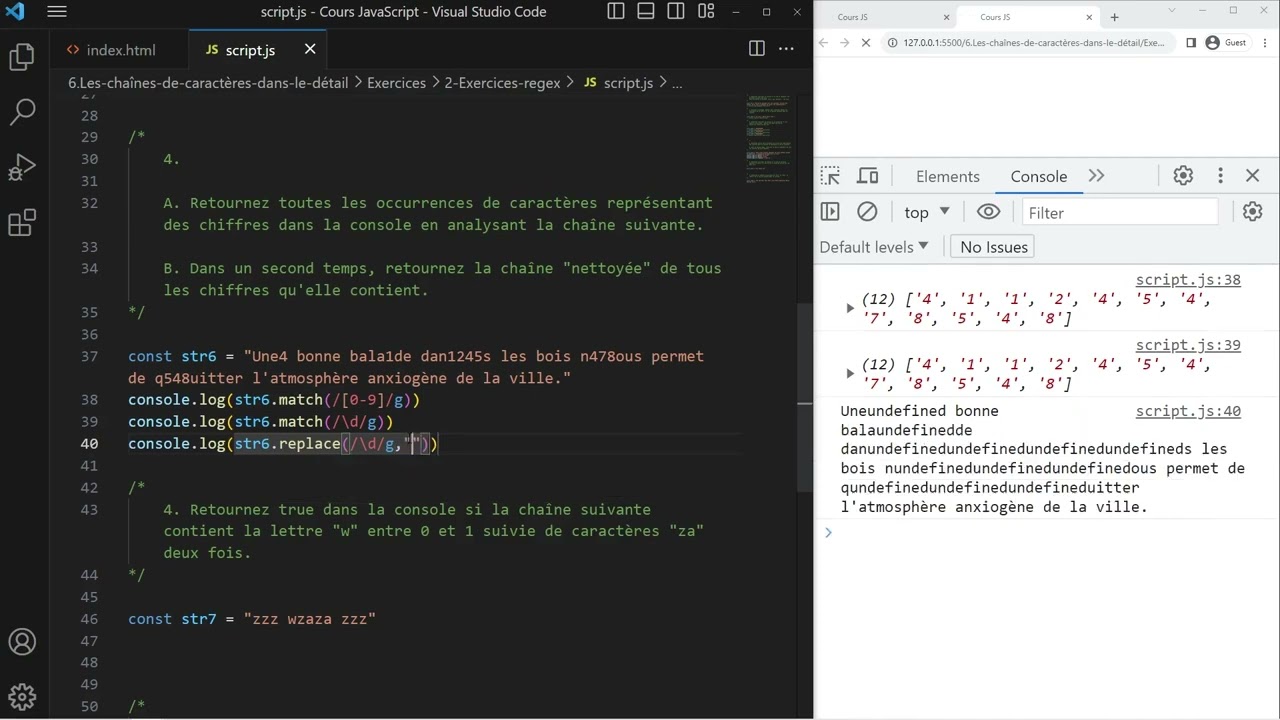 77 Résolution exercice Regex