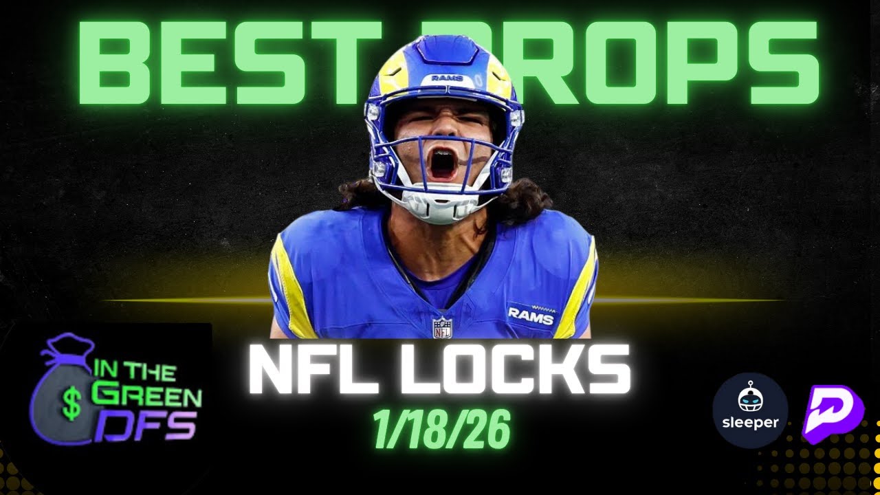 BEST NFL PROPS TODAY | BEST 5 BETS | SUNDAY 1/18/26 | NFL DIVISIONAL ROUND | BONUS NBA BET 🔥