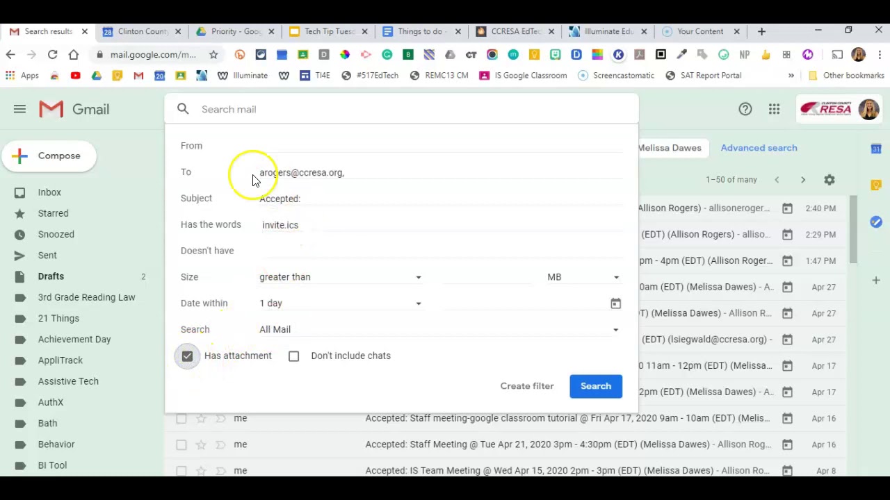 Tech Tip Tuesday - Filter Calendar Responses from Gmail