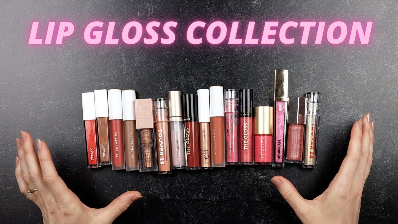 RANKING AND DECLUTTERING ALL OF MY LIP GLOSSES!!!! LIP GLOSS SWATCHES, REVIEWS AND MUSINGS