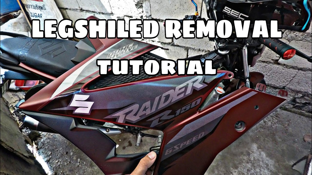 how to remove side fairings for Raider fi | Suzuki