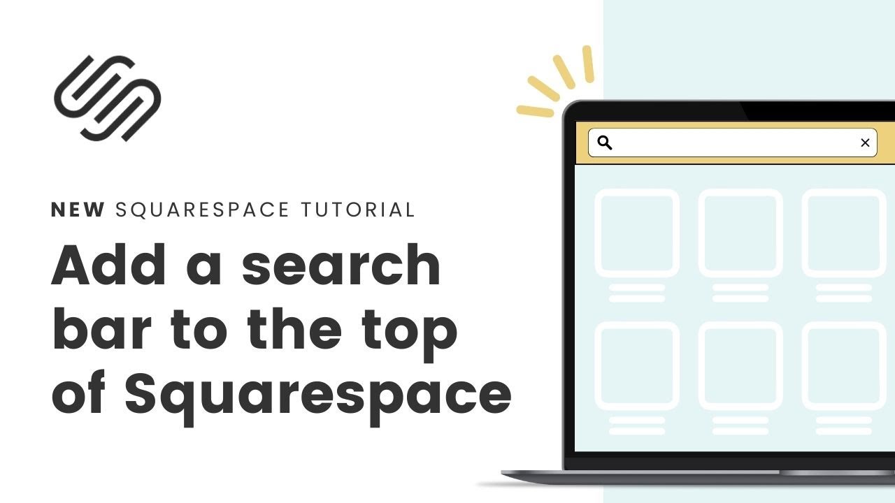How to place a search bar above the header in Squarespace // Squarespace Search Bar Above Header