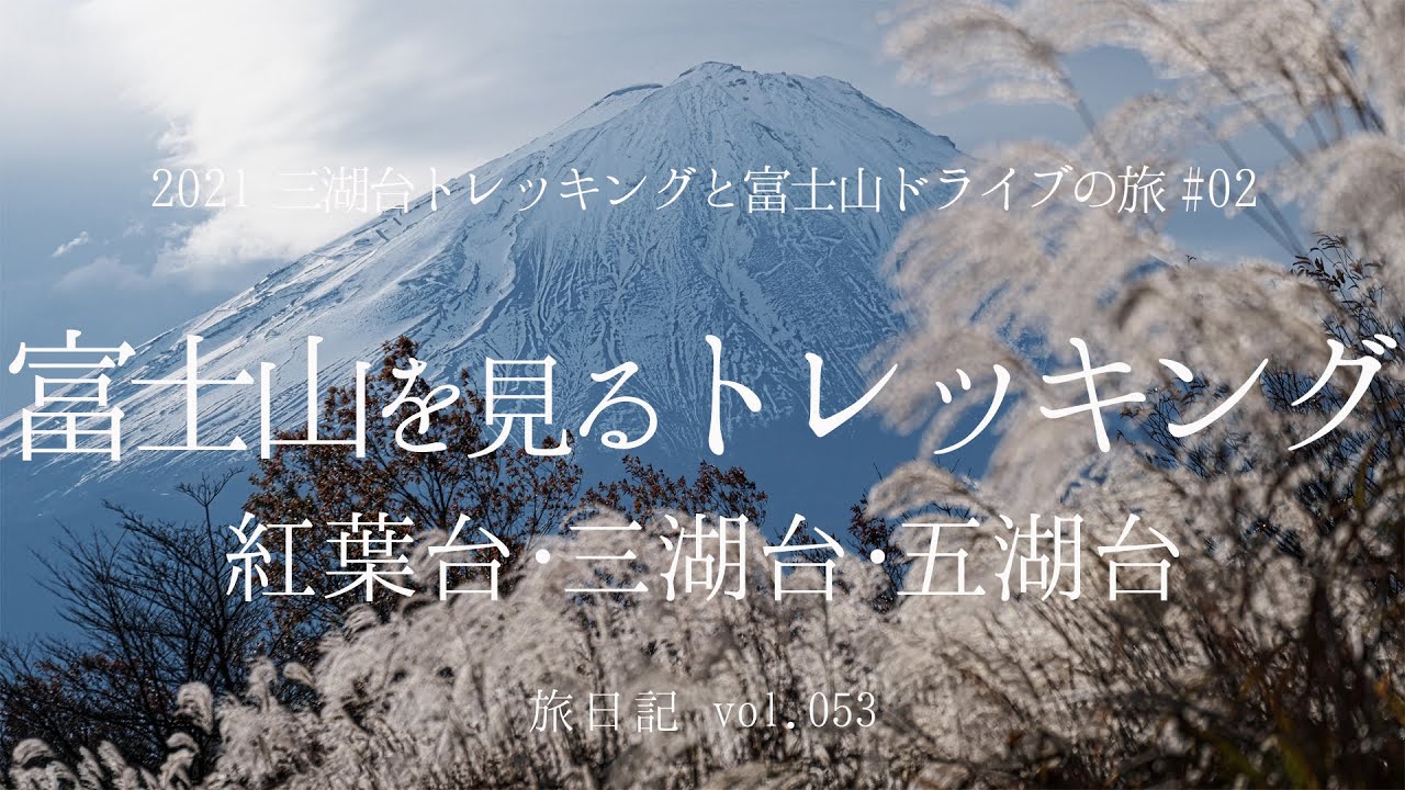 紅葉台･三湖台･五湖台 富士山を見るトレッキング (山梨県富士河口湖町) | 2021 三湖台トレッキングと富士山ドライブの旅 #02【旅日記vol.053】